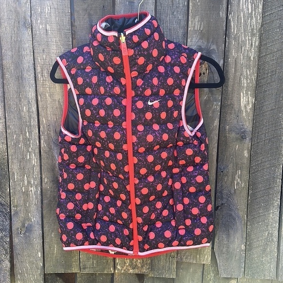 Girls Nike Puffer Reversible Zippered Vest size M - Picture 12 of 13